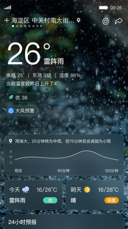 呱呱天气预报